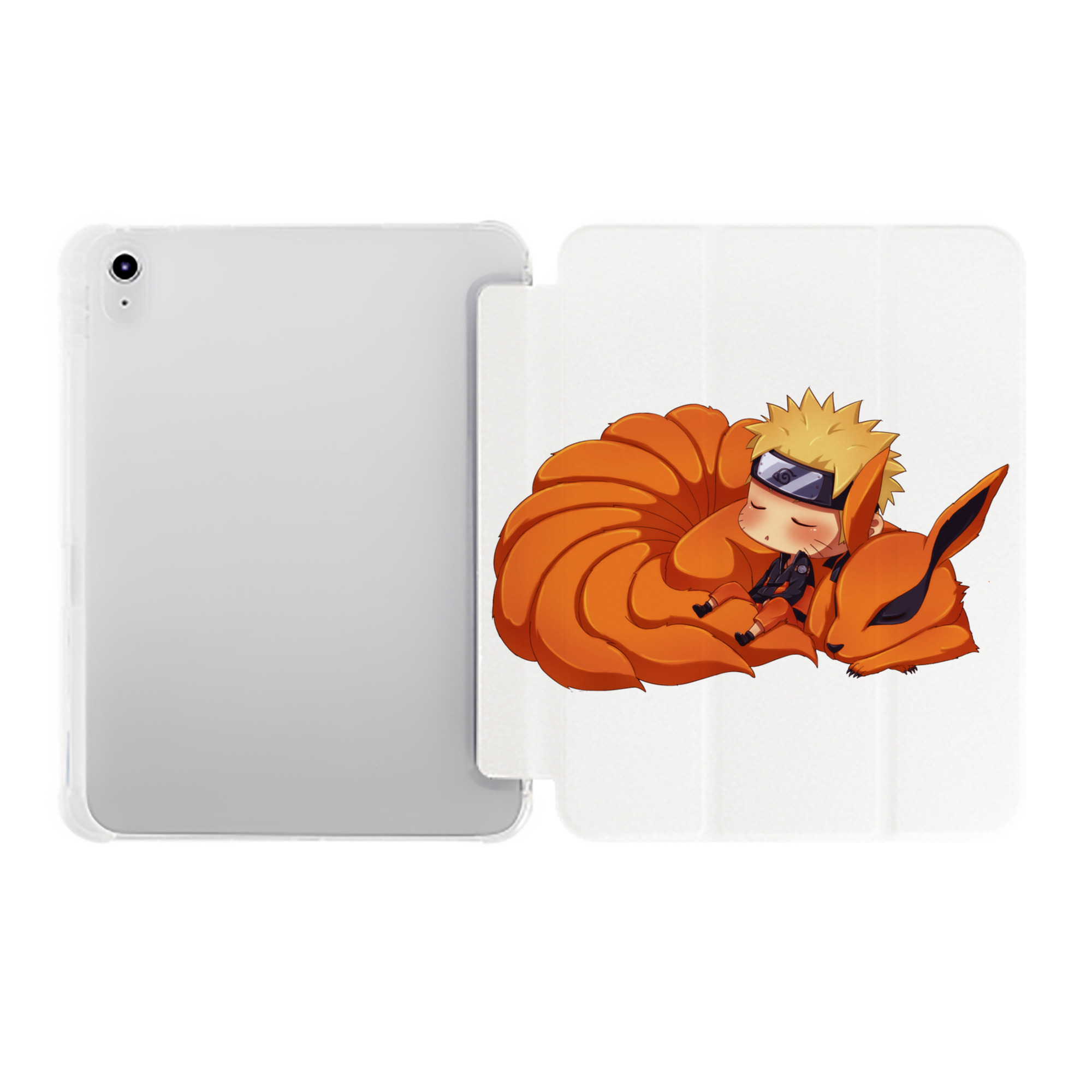（画像用） NARUTO -ナルト- うずまき ナルト Uzumaki Naruto IPad ケース ペン収納付き 三つ折りスタンド PUレザー×シリコン 対応機種9.5/10.5/10.9インチ